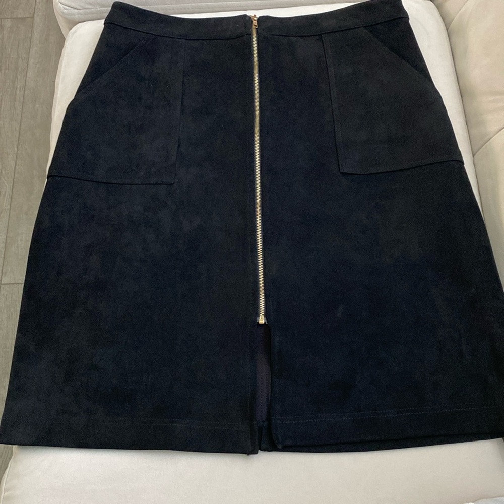 Glam Faux Suede Skirt